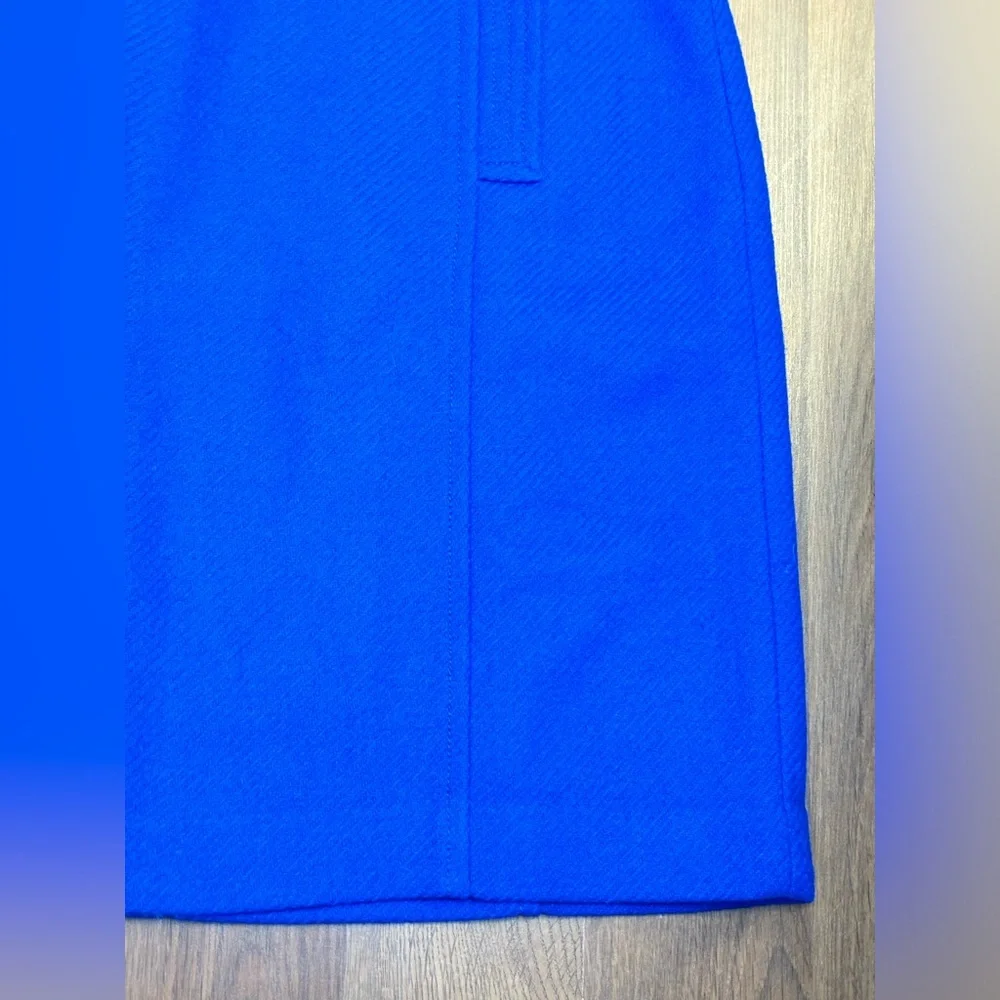 TALBOTS Women's Wool A-Line Skirt Royal Blue Professional Office Mini Academia 6